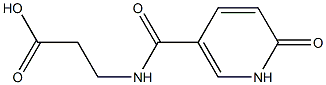 3-{[(6-oxo-1,6-dihydropyridin-3-yl)carbonyl]amino}propanoic acid Struktur