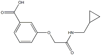 3-{[(cyclopropylmethyl)carbamoyl]methoxy}benzoic acid|