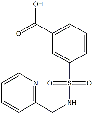 3-{[(pyridin-2-ylmethyl)amino]sulfonyl}benzoic acid Structure