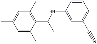 3-{[1-(2,4,6-trimethylphenyl)ethyl]amino}benzonitrile