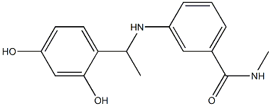  3-{[1-(2,4-dihydroxyphenyl)ethyl]amino}-N-methylbenzamide