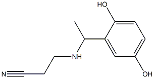 3-{[1-(2,5-dihydroxyphenyl)ethyl]amino}propanenitrile 结构式
