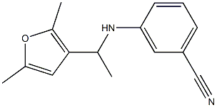 3-{[1-(2,5-dimethylfuran-3-yl)ethyl]amino}benzonitrile|