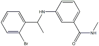 3-{[1-(2-bromophenyl)ethyl]amino}-N-methylbenzamide