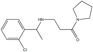 3-{[1-(2-chlorophenyl)ethyl]amino}-1-(pyrrolidin-1-yl)propan-1-one
