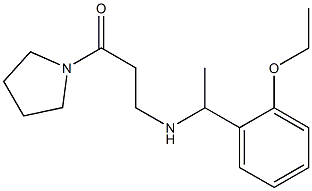 3-{[1-(2-ethoxyphenyl)ethyl]amino}-1-(pyrrolidin-1-yl)propan-1-one Structure