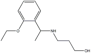 3-{[1-(2-ethoxyphenyl)ethyl]amino}propan-1-ol Structure