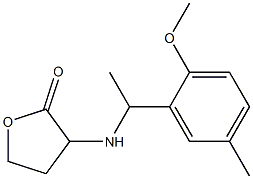 3-{[1-(2-methoxy-5-methylphenyl)ethyl]amino}oxolan-2-one Structure