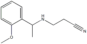 3-{[1-(2-methoxyphenyl)ethyl]amino}propanenitrile