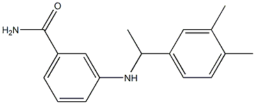  3-{[1-(3,4-dimethylphenyl)ethyl]amino}benzamide