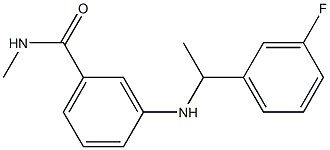 3-{[1-(3-fluorophenyl)ethyl]amino}-N-methylbenzamide Structure