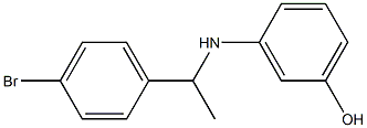 3-{[1-(4-bromophenyl)ethyl]amino}phenol Structure