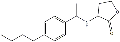 3-{[1-(4-butylphenyl)ethyl]amino}oxolan-2-one 结构式