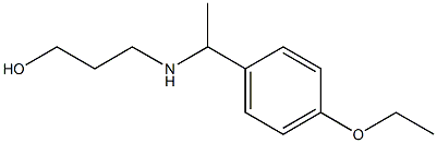 3-{[1-(4-ethoxyphenyl)ethyl]amino}propan-1-ol,,结构式