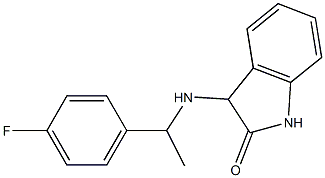 3-{[1-(4-fluorophenyl)ethyl]amino}-2,3-dihydro-1H-indol-2-one Structure