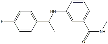 3-{[1-(4-fluorophenyl)ethyl]amino}-N-methylbenzamide Structure