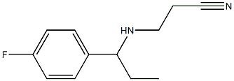 3-{[1-(4-fluorophenyl)propyl]amino}propanenitrile