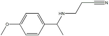 3-{[1-(4-methoxyphenyl)ethyl]amino}propanenitrile Structure