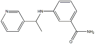 3-{[1-(pyridin-3-yl)ethyl]amino}benzamide