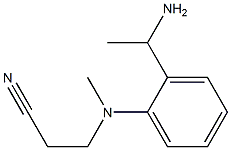 3-{[2-(1-aminoethyl)phenyl](methyl)amino}propanenitrile 化学構造式