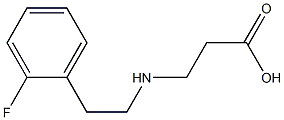 3-{[2-(2-fluorophenyl)ethyl]amino}propanoic acid Structure