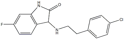 3-{[2-(4-chlorophenyl)ethyl]amino}-6-fluoro-2,3-dihydro-1H-indol-2-one