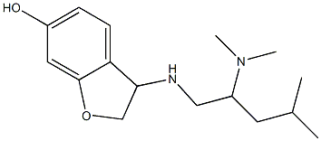 3-{[2-(dimethylamino)-4-methylpentyl]amino}-2,3-dihydro-1-benzofuran-6-ol Structure