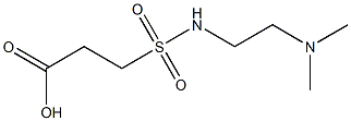 3-{[2-(dimethylamino)ethyl]sulfamoyl}propanoic acid 结构式