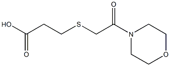 3-{[2-(morpholin-4-yl)-2-oxoethyl]sulfanyl}propanoic acid Structure