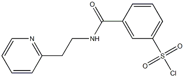3-{[2-(pyridin-2-yl)ethyl]carbamoyl}benzene-1-sulfonyl chloride 结构式