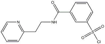  3-{[2-(pyridin-2-yl)ethyl]carbamoyl}benzene-1-sulfonyl chloride