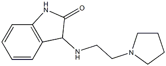 3-{[2-(pyrrolidin-1-yl)ethyl]amino}-2,3-dihydro-1H-indol-2-one 化学構造式