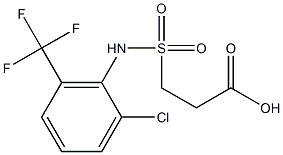 3-{[2-chloro-6-(trifluoromethyl)phenyl]sulfamoyl}propanoic acid Structure