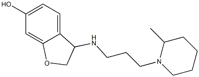3-{[3-(2-methylpiperidin-1-yl)propyl]amino}-2,3-dihydro-1-benzofuran-6-ol,,结构式
