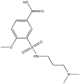 3-{[3-(dimethylamino)propyl]sulfamoyl}-4-methoxybenzoic acid