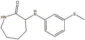 3-{[3-(methylsulfanyl)phenyl]amino}azepan-2-one Structure