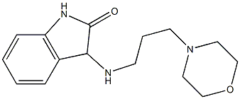 3-{[3-(morpholin-4-yl)propyl]amino}-2,3-dihydro-1H-indol-2-one,,结构式