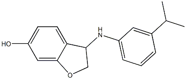 3-{[3-(propan-2-yl)phenyl]amino}-2,3-dihydro-1-benzofuran-6-ol|