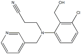 3-{[3-chloro-2-(hydroxymethyl)phenyl](pyridin-3-ylmethyl)amino}propanenitrile