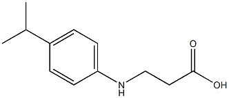 3-{[4-(propan-2-yl)phenyl]amino}propanoic acid,,结构式