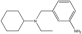 3-{[cyclohexyl(ethyl)amino]methyl}aniline,,结构式
