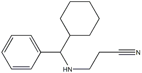 3-{[cyclohexyl(phenyl)methyl]amino}propanenitrile 结构式