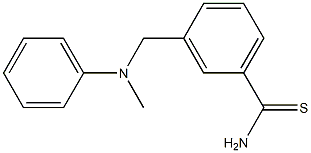 3-{[methyl(phenyl)amino]methyl}benzenecarbothioamide|