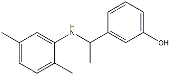 3-{1-[(2,5-dimethylphenyl)amino]ethyl}phenol Structure