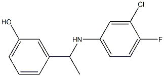 3-{1-[(3-chloro-4-fluorophenyl)amino]ethyl}phenol|