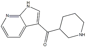 3-{1H-pyrrolo[2,3-b]pyridin-3-ylcarbonyl}piperidine Structure