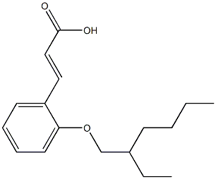 3-{2-[(2-ethylhexyl)oxy]phenyl}prop-2-enoic acid 结构式