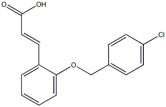  3-{2-[(4-chlorophenyl)methoxy]phenyl}prop-2-enoic acid