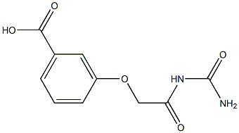 3-{2-[(aminocarbonyl)amino]-2-oxoethoxy}benzoic acid Structure