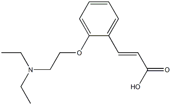 3-{2-[2-(diethylamino)ethoxy]phenyl}prop-2-enoic acid,,结构式